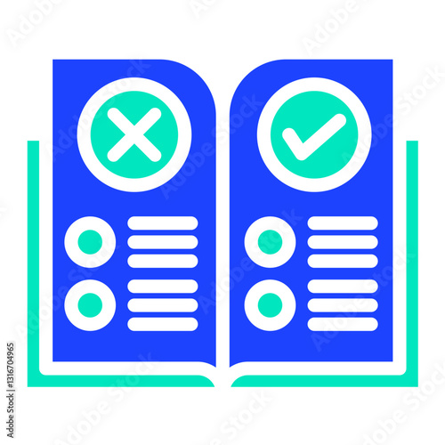 Rules Vector Icon Design Illustration