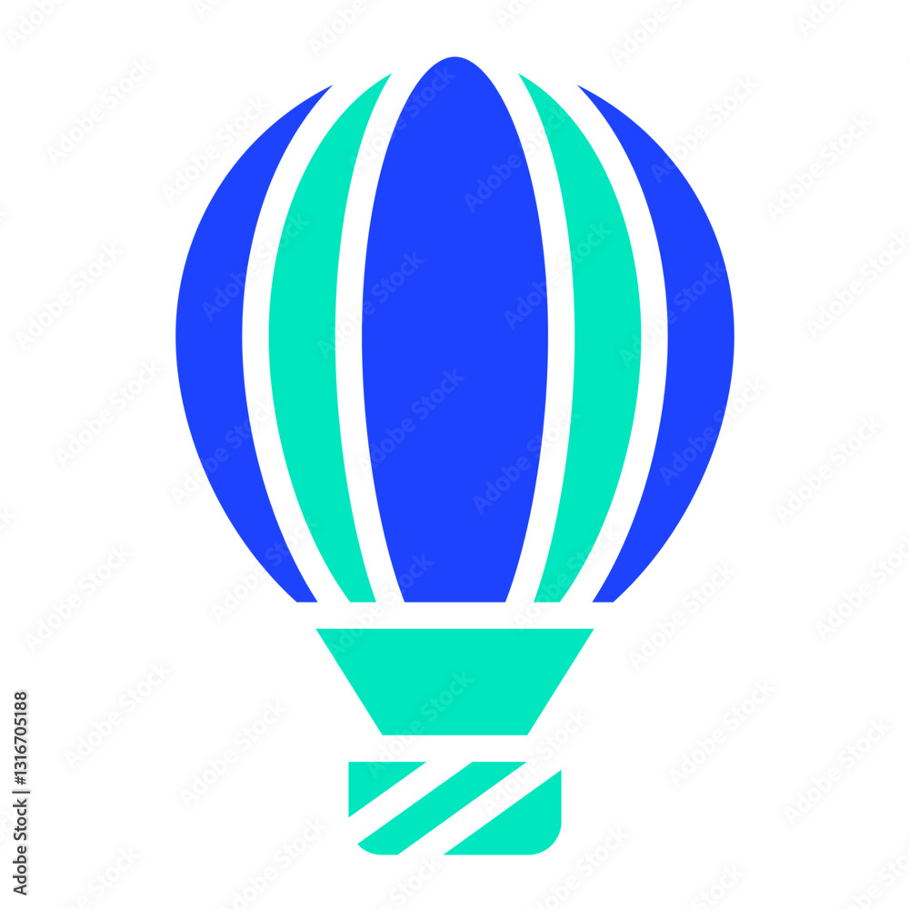 Hot air balloon Vector Icon Design Illustration Hot air balloon Vector Icon Design Illustration