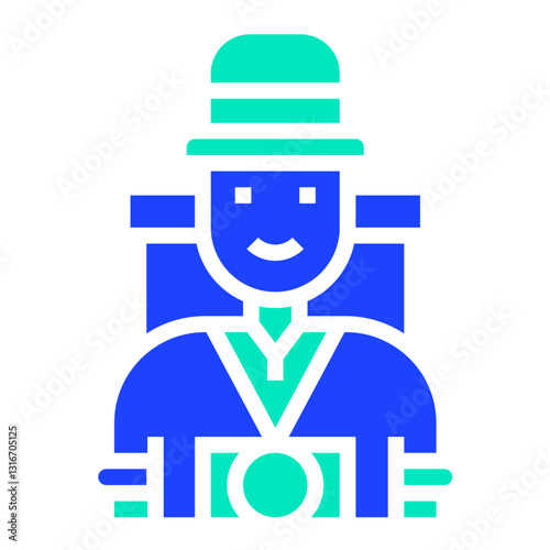 Tourist Vector Icon Design Illustration