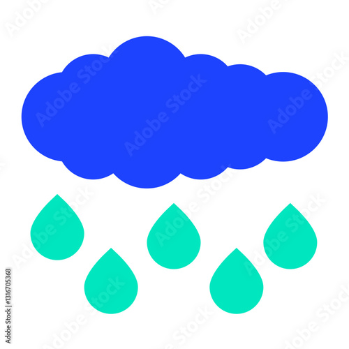 Acid Rain Vector Icon Design Illustration