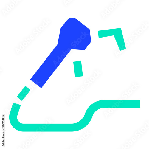 Fuel Nozzle Vector Icon Design Illustration