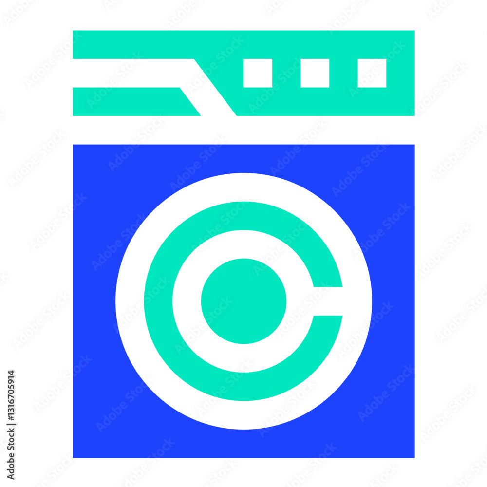 Washing machine Vector Icon Design Illustration Washing machine Vector Icon Design Illustration