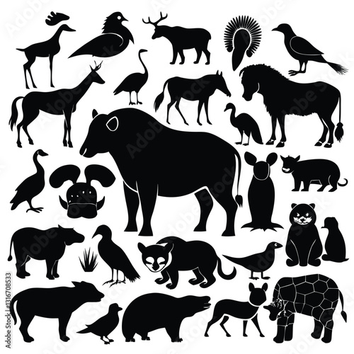 silhouettes-of-animals--diverse-wildlife-collectio (2).eps