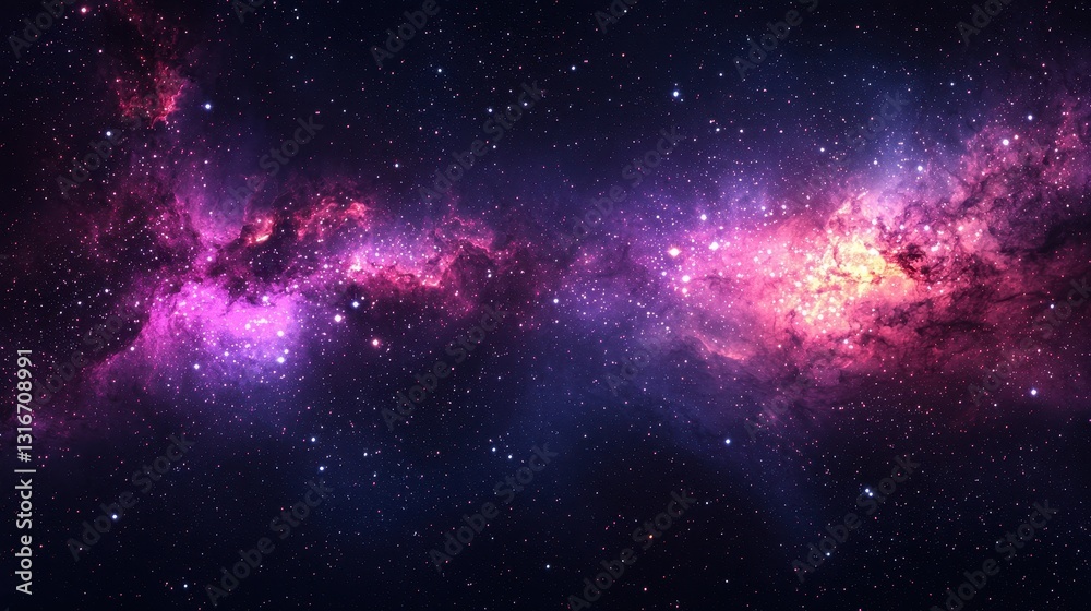 Fototapeta premium Stunning Cosmic Background with Vibrant Colors and Stars