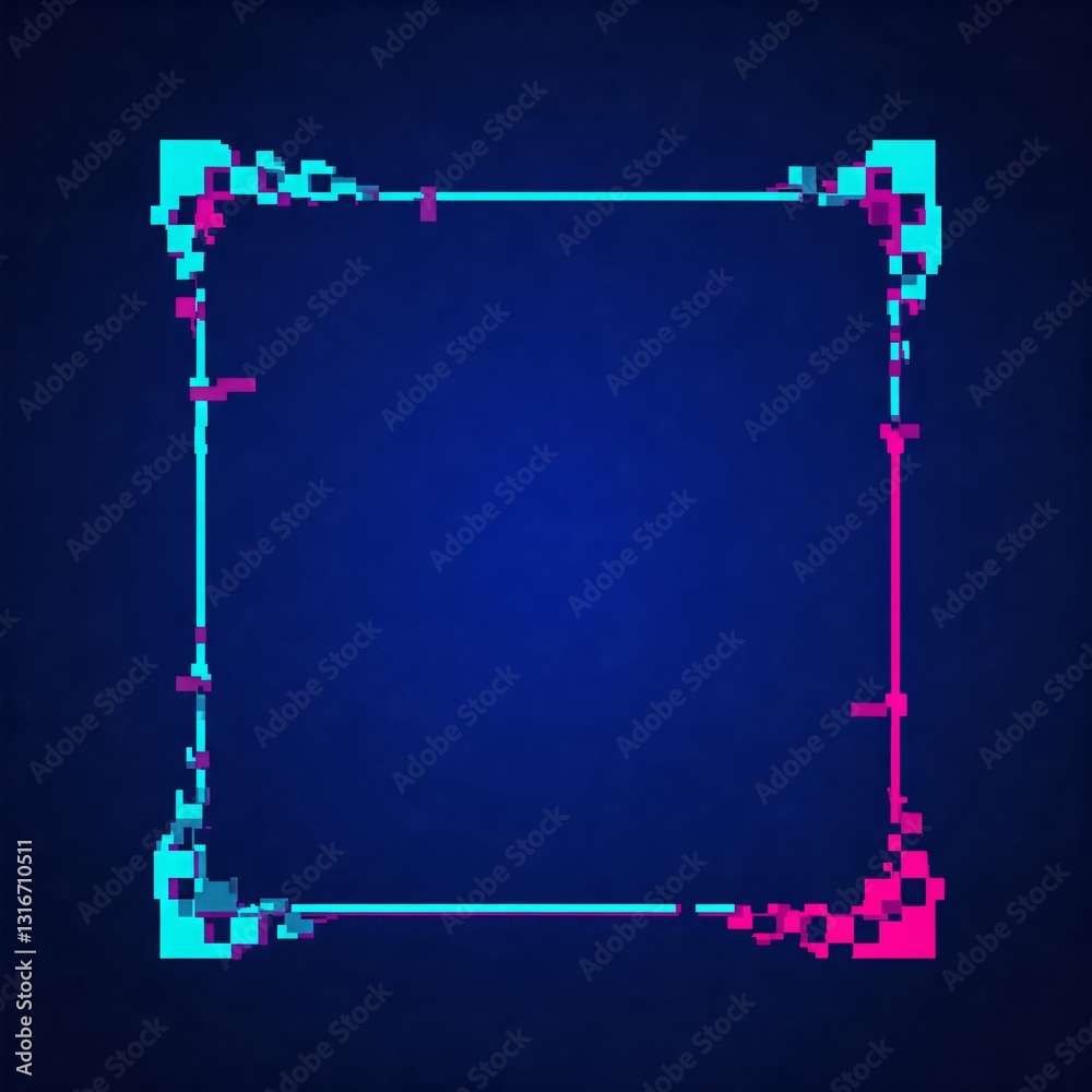 Obraz premium Computer Error-Inspired Border
