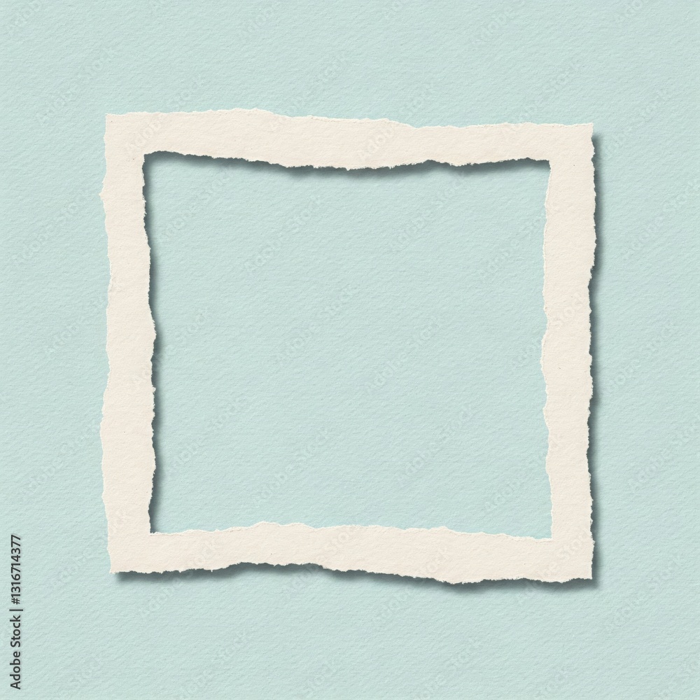 Obraz premium Handmade Paper Frame with Rough Edges