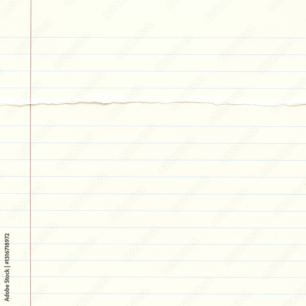 Obraz premium Textured Tear-Off Lined Notebook Paper
