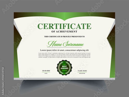 Professional unique modern Certificate design template