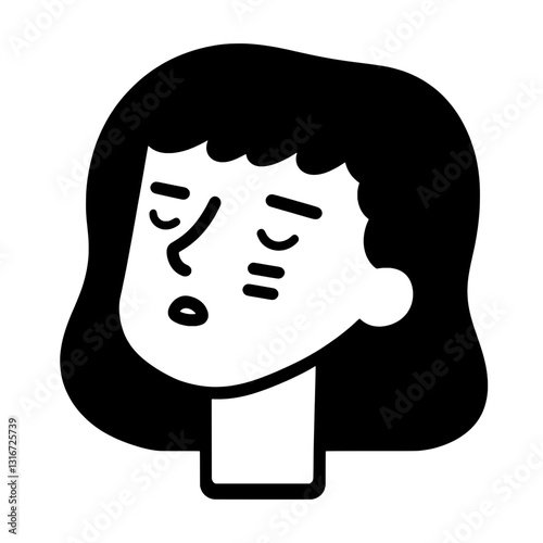 Expressive vector illustration capturing a serene moment of reflection with a stylized silhouette of a person