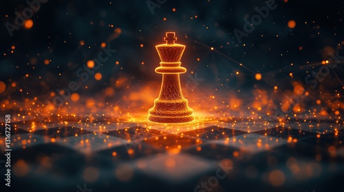 Fiery King on Digital Chessboard, Strategic Vision, Networked Connections