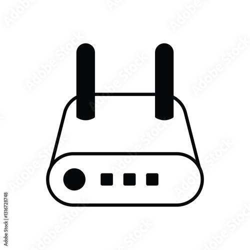 Router stock illustration