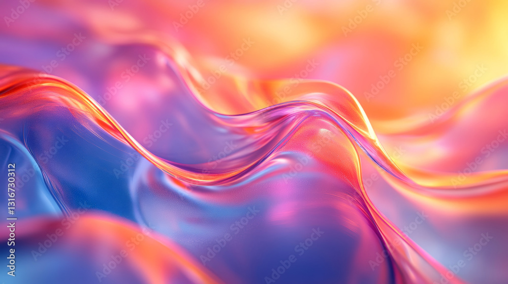 Vibrant abstract waves in colorful fluid motion Vibrant abstract waves in colorful fluid motion