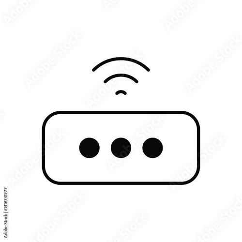 Streaming device stock illustration