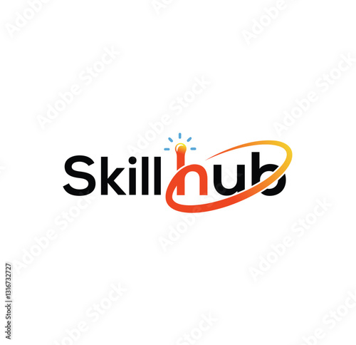 The "Skill Hub" design represents creativity, innovation, and continuous learning. The modern typography, vibrant colors, and unique graphic elements make it visually striking.