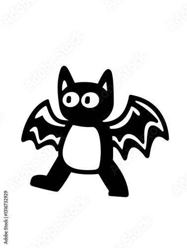 Charming bat-like creature with whimsical wings and a playful stance ready to explore its surroundings in a colorful world