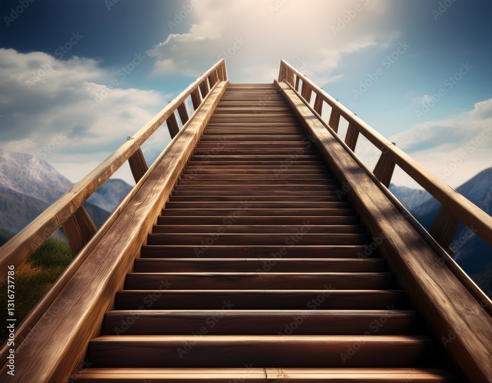 Escaleras al cielo con iluminacion de fondo. Escaleras al cielo con iluminacion de fondo.