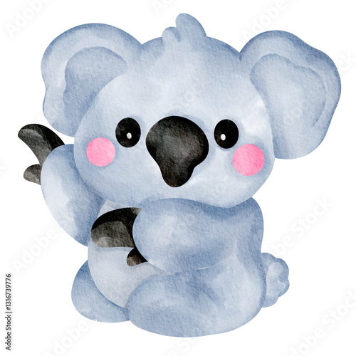 Photography koala watercolor