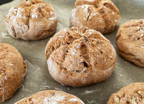 Frische selbstgebackene Brötchen