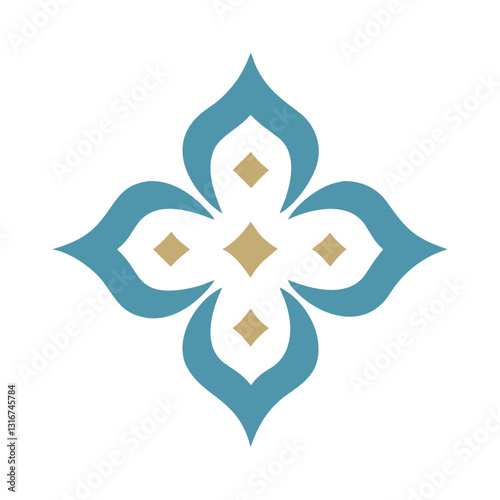 Elegant Islamic Ornament Vector with Arabic Geometric and Decorative Design-104