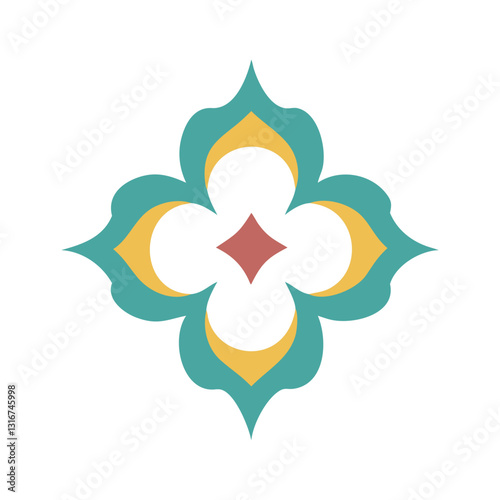 Elegant Islamic Ornament Vector with Arabic Geometric and Decorative Design-108