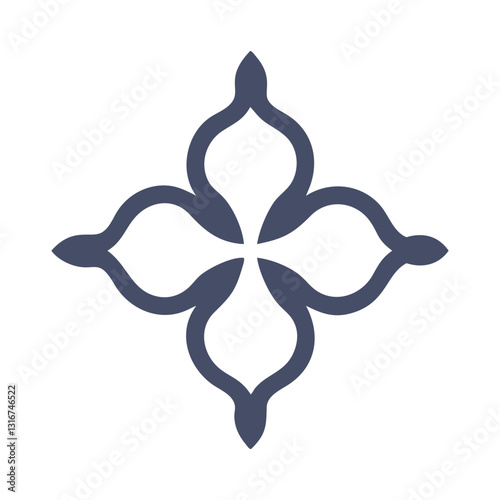 Elegant Islamic Ornament Vector with Arabic Geometric and Decorative Design-112