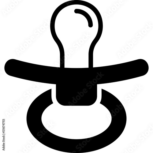 Pacifier glyph icon