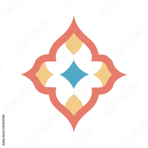 Elegant Islamic Ornament Vector with Arabic Geometric and Decorative Design-116