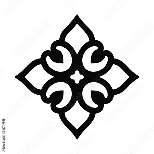 Elegant Islamic Ornament Vector with Arabic Geometric and Decorative Design-139