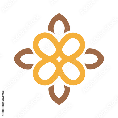 Elegant Islamic Ornament Vector with Arabic Geometric and Decorative Design-142