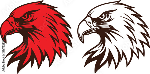 stylized Eagle Head Logo Illustration EPS Download