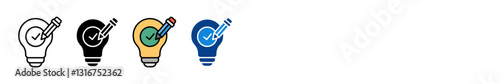 Ideation Icon Set Multiple Style Collection