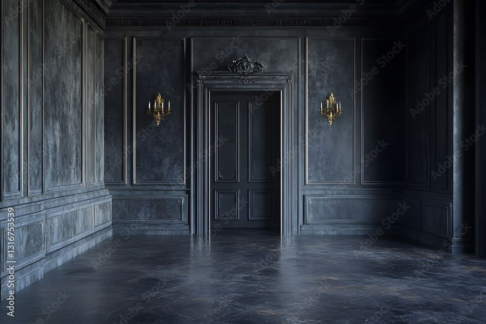 Black, dark and gray abstract cement wall and studio room , interior texture for display products. wall background. Black, dark and gray abstract cement wall and studio room , interior texture for display products. wall background.