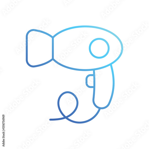 Hair dryer stock illustration