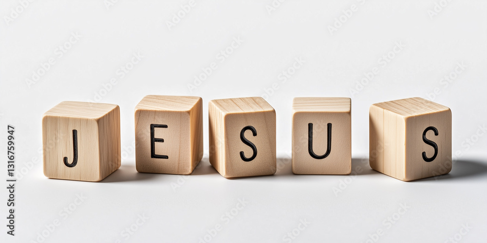 Wooden Alphabet Cube 