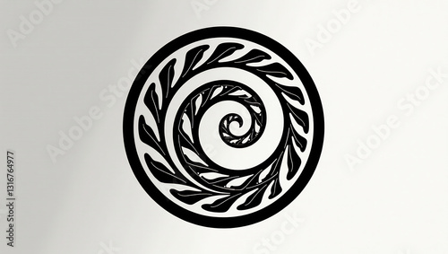 Maori Koru Symbolism, Vector Graphic (SVG)