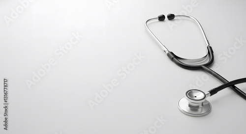 Stethoscope on White Background for Medical and Healthcare Concepts
