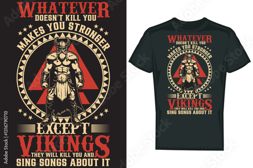 Viking Graphic T shirt Design