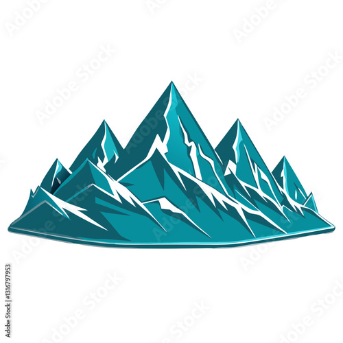 Snow-Capped Mountain Range for Adventure and Nature Themes