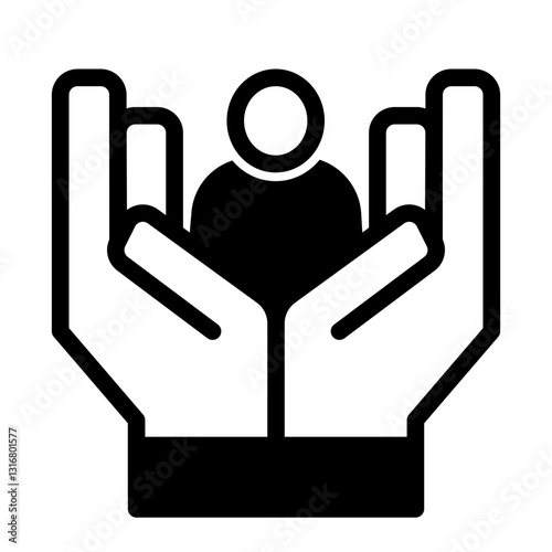 Care Icon - Mixed Style - Help and Support