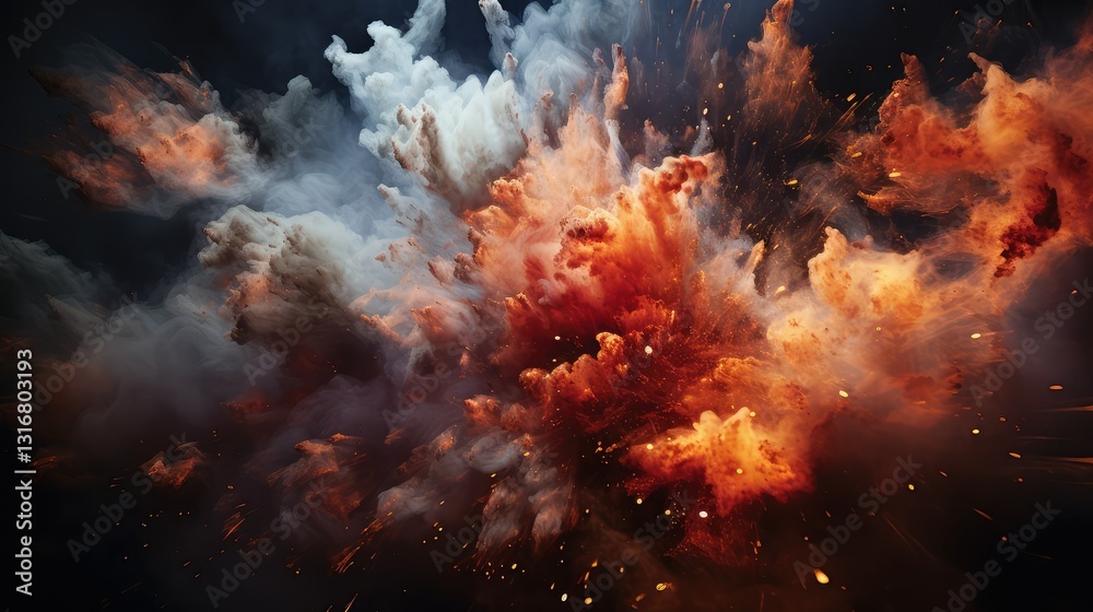 Fototapeta premium trails exploding light