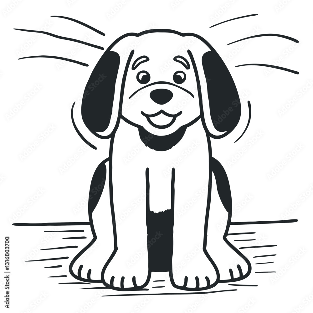 A dog-that-is-stressed. A dog-that-is-stressed.