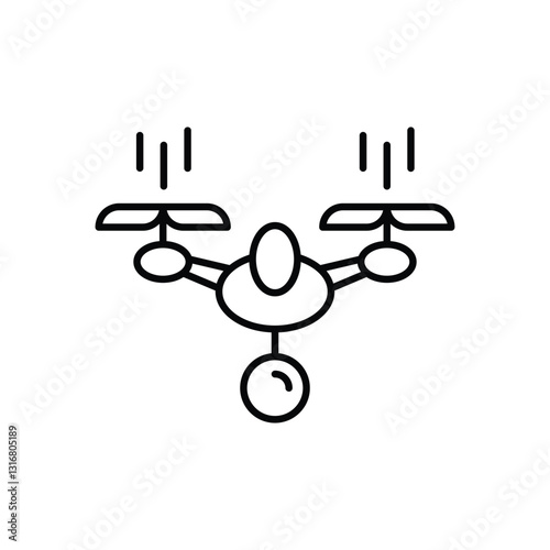 Drone stock illustration