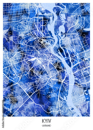 Kyiv UkraineCity Map photo