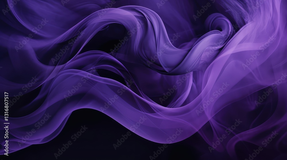 Obraz premium black dark purple abstract