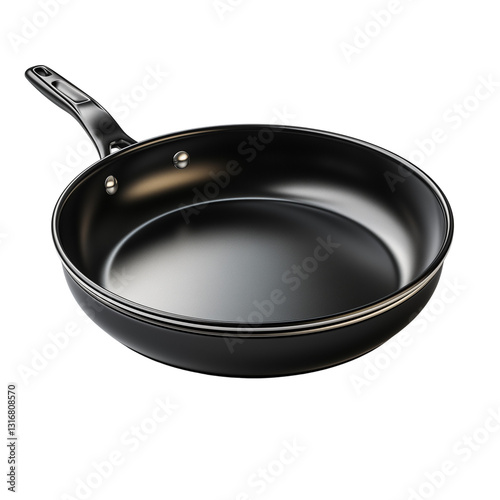 Teflon Frying Pan Isolated On White Background