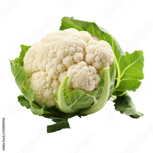 Cauliflower on White Background