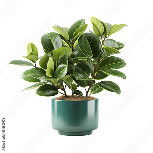 Green Plant Isolated On White Background	