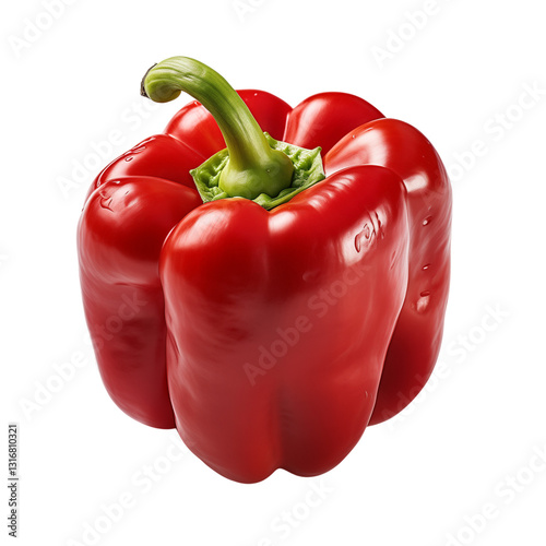 Red Bell Pepper On Transparent Background