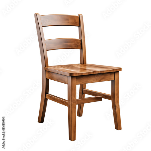 Kitchen Chair Of Wood Isolated On Transparent Background