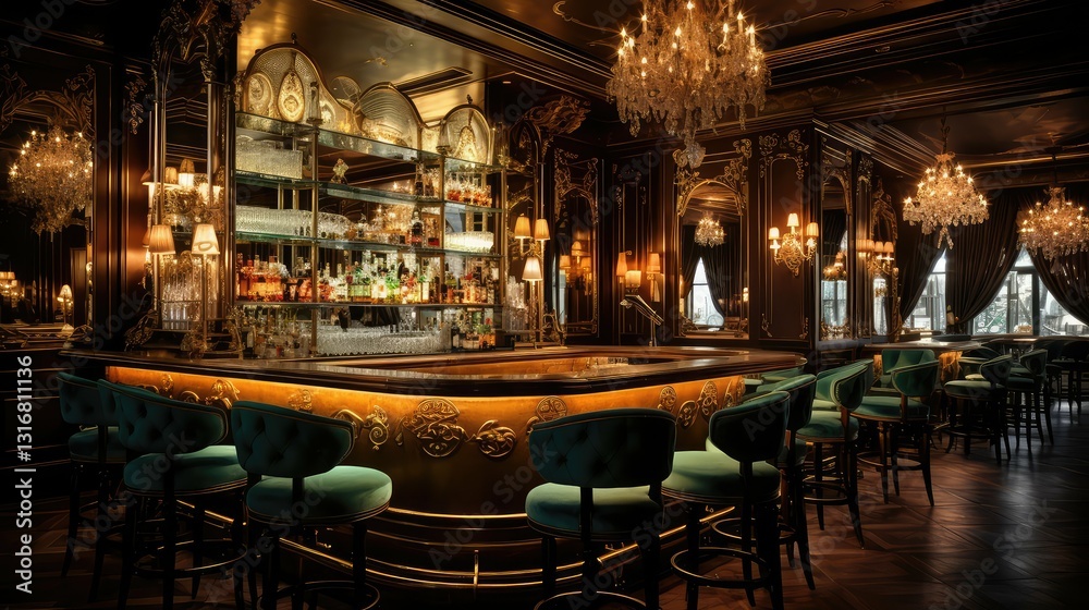 Fototapeta premium glamorous bar interior